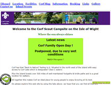 Tablet Screenshot of corfcamp.org